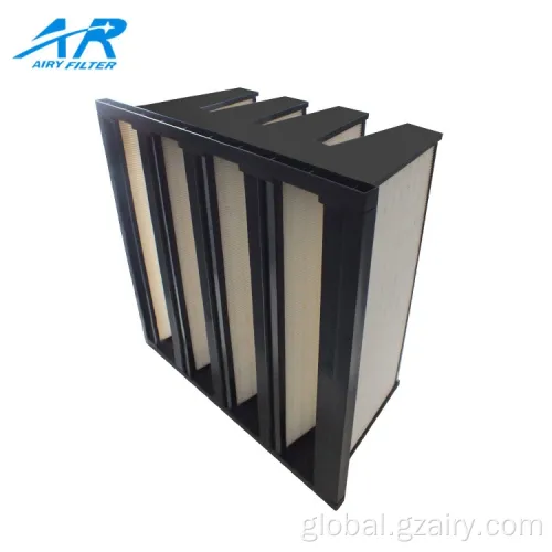 China V-Bank Filters with Plastic Frame HEPA H13 Filter Factory